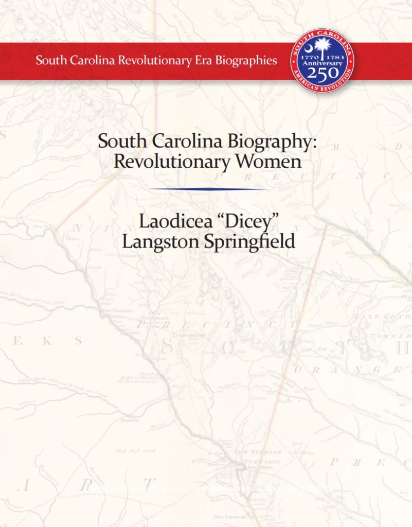 SC Biography: Dicey Langston